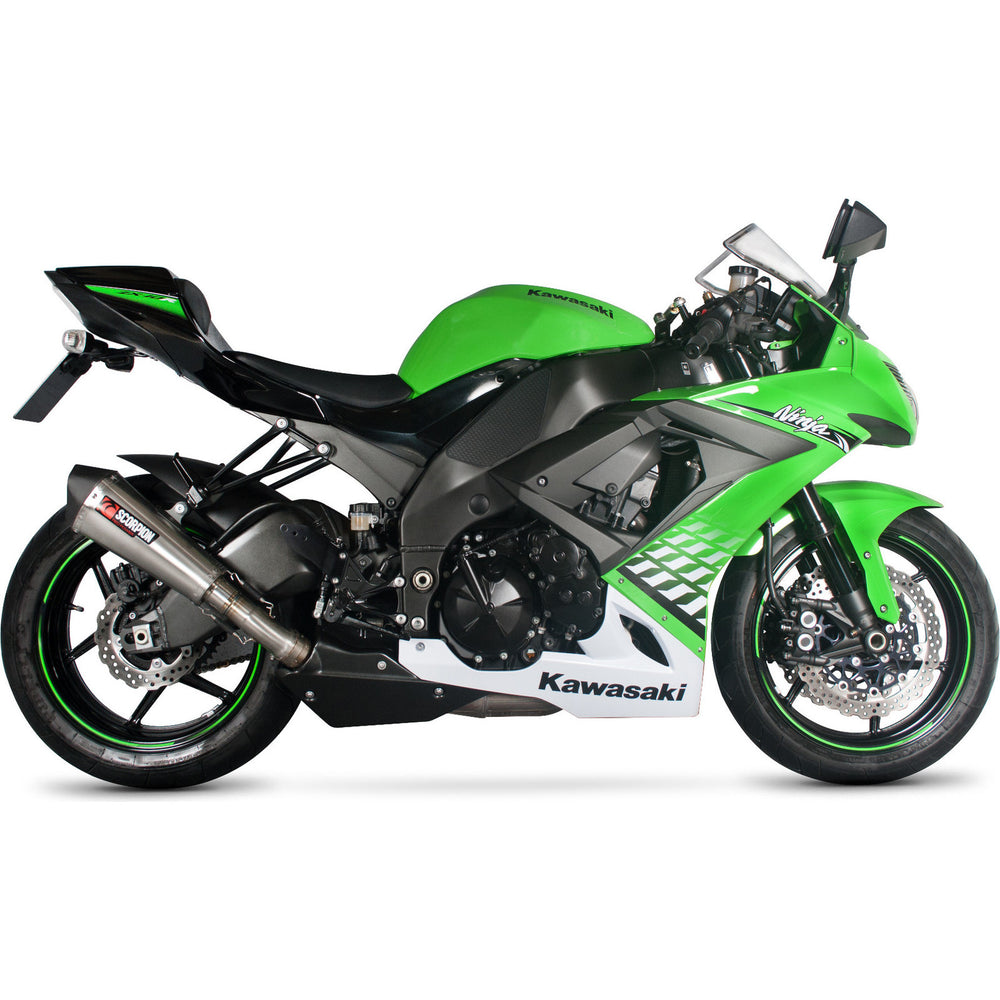 Scorpion Serket Taper Stainless Steel Exhaust For Kawasaki Ninja ZX-10R 2008-2010
