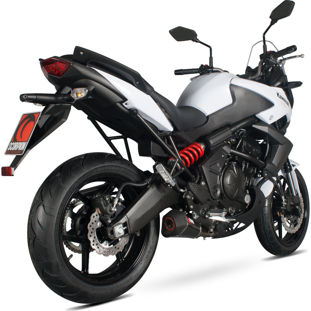 Scorpion Serket Taper Carbon Fibre Exhaust For Kawasaki Versys 650 2007-2014