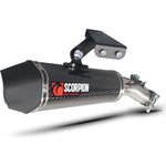 Scorpion Serket Taper Carbon Fibre Exhaust For Kawasaki Versys 650 2007-2014