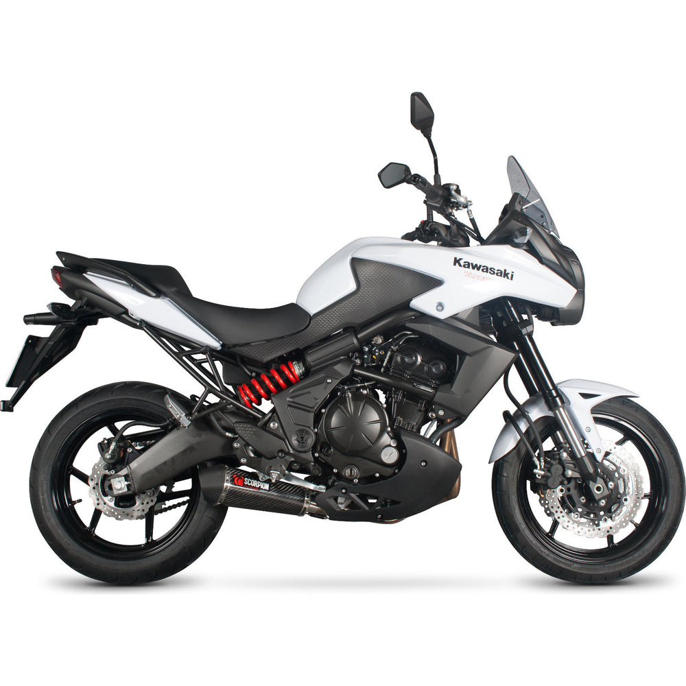 Scorpion Serket Taper Carbon Fibre Exhaust For Kawasaki Versys 650 2007-2014