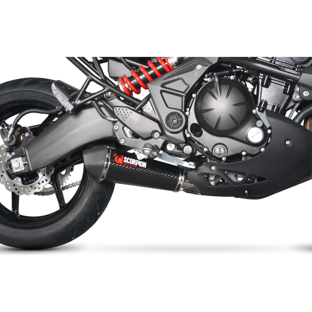 Scorpion Serket Taper Carbon Fibre Exhaust For Kawasaki Versys 650 2007-2014