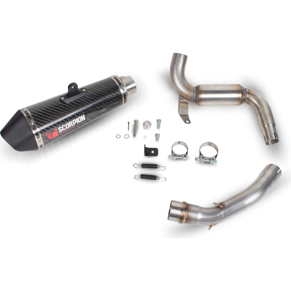 Scorpion Serket Taper Carbon Fibre Exhaust - KTM RC 125 2013 - 2016