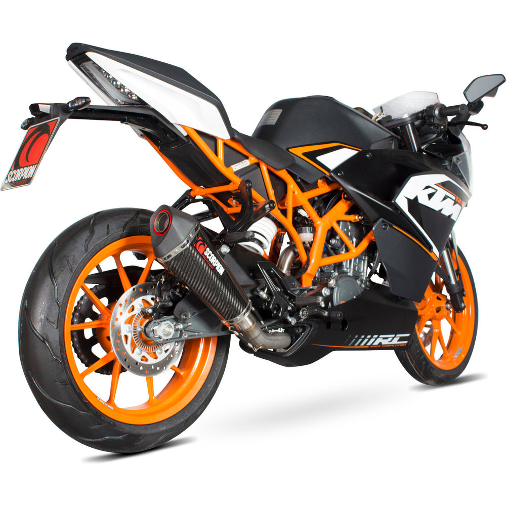 Scorpion Serket Taper Carbon Fibre Exhaust - KTM RC 125 2013 - 2016