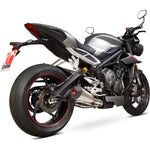 Scorpion Serket Taper Stainless Steel Exhaust For Triumph Street Triple 765 S-R-RS 2017-2019