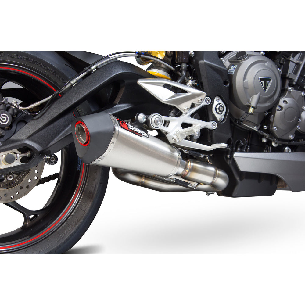 Scorpion Serket Taper Stainless Steel Exhaust For Triumph Street Triple 765 S-R-RS 2017-2019