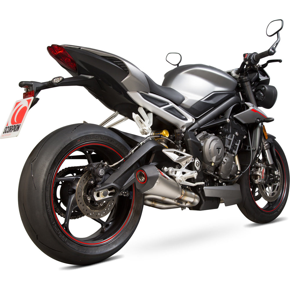 Scorpion Serket Taper Titanium Exhaust For Triumph Street Triple 765 S-R-RS 2017-2019
