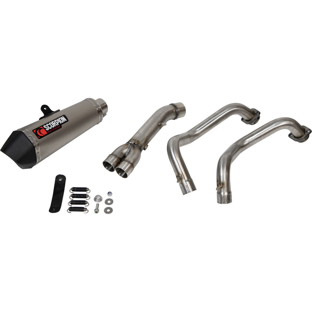 Scorpion Serket Taper De-Cat Race Titanium Exhaust For Yamaha MT-07 2014-2021
