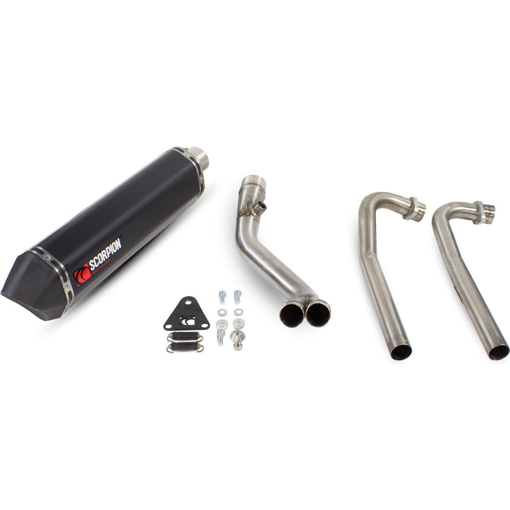 Scorpion Serket Parallel Black Ceramic Exhaust For Yamaha TMAX 530 2012-2016