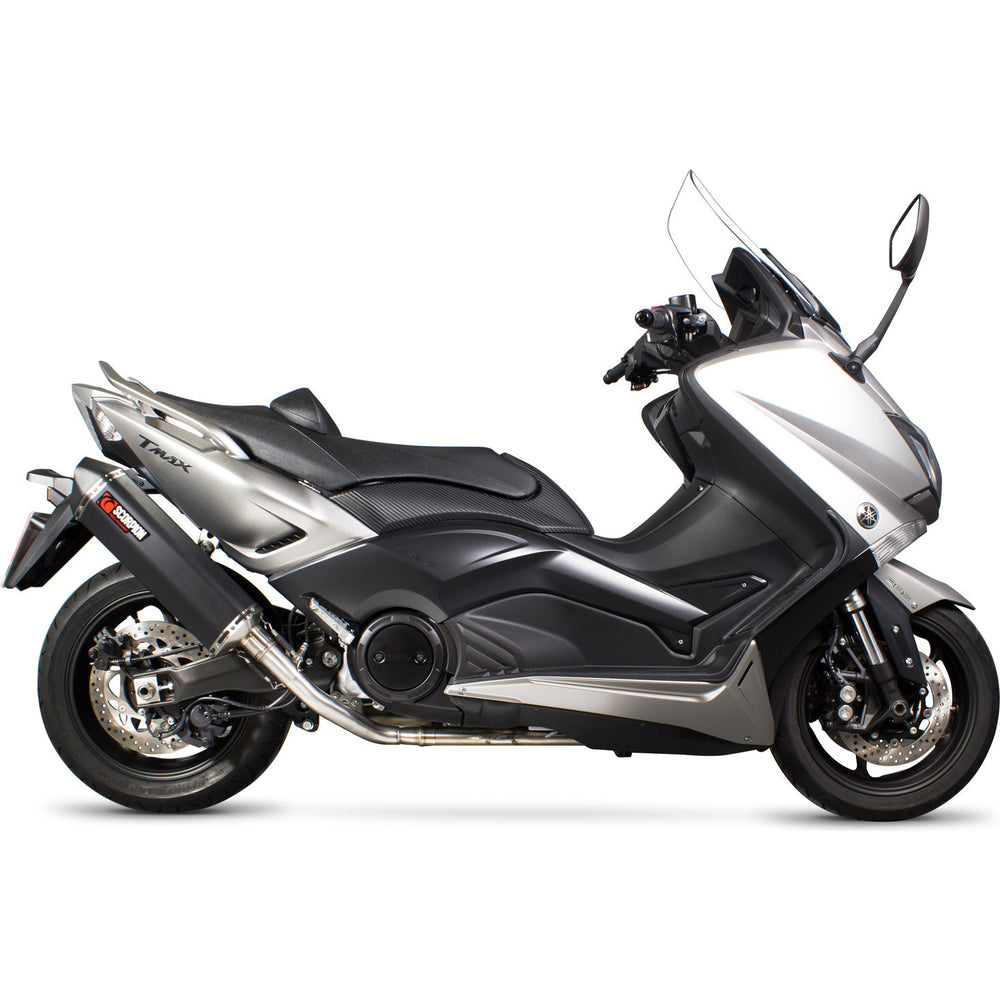 Scorpion Serket Parallel Black Ceramic Exhaust For Yamaha TMAX 530 2012-2016