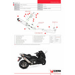 Scorpion Serket Parallel Black Ceramic Exhaust For Yamaha TMAX 530 2012-2016