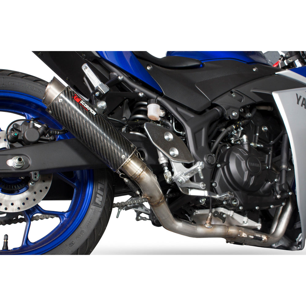 Scorpion RP-1 GP Carbon Fibre Exhaust For Yamaha YZF R3/R25 2014-2021