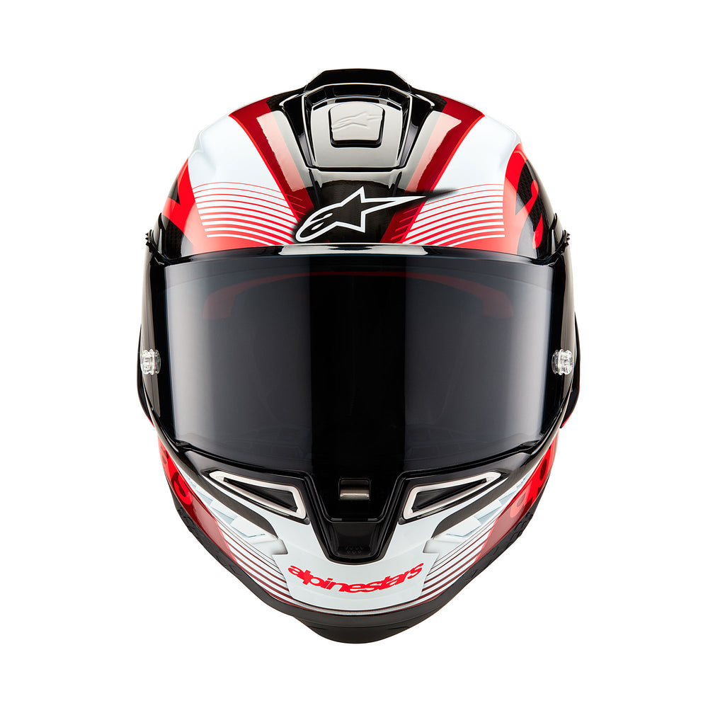 Alpinestars Supertech R10 Team Ece06/Fim Black Carb R/W Gloss