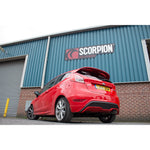 Scorpion Car Exhaust Cat-Back System (Non-Resonated) Daytona (ST Rear Valance) - Ford Fiesta Ecoboost 1.0T 100-125-140 PS 2013 - 2017