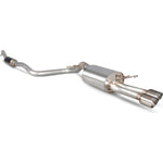 Scorpion Car Exhaust Cat-Back System (Resonated) Daytona (ST Rear Valance) - Ford Fiesta Ecoboost 1.0T 100-125-140 PS 2013 - 2017