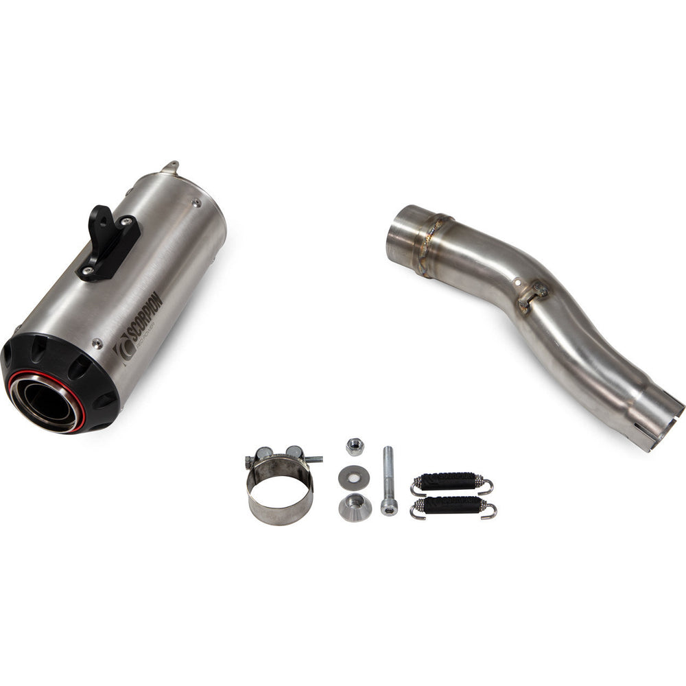 Scorpion Red Power Stainless Steel Exhaust For Honda CBR500R 2019-2025