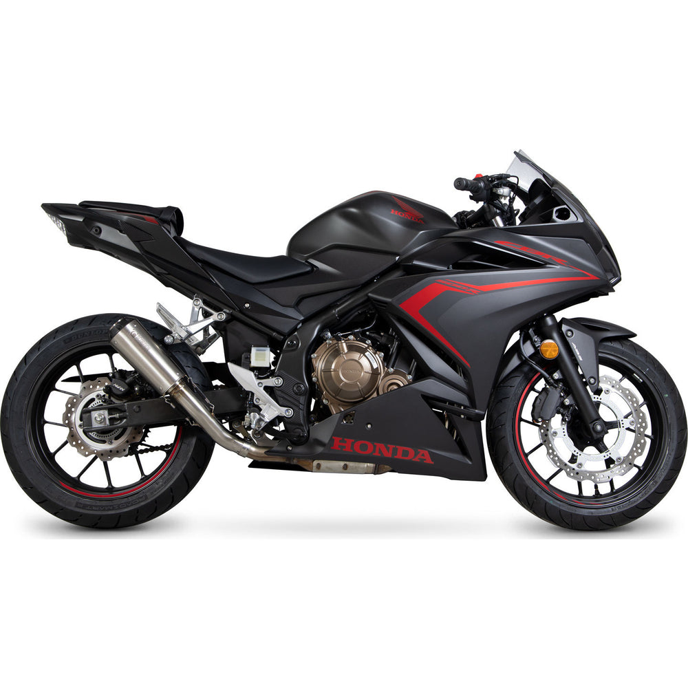 Scorpion Red Power Stainless Steel Exhaust For Honda CBR500R 2019-2025