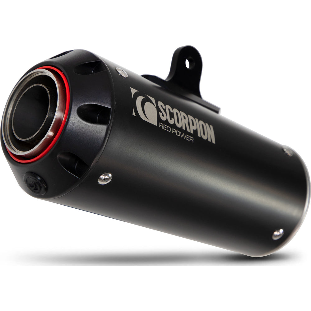 Scorpion Red Power Black Ceramic Exhaust - Honda CBR500R 2019 - 2021