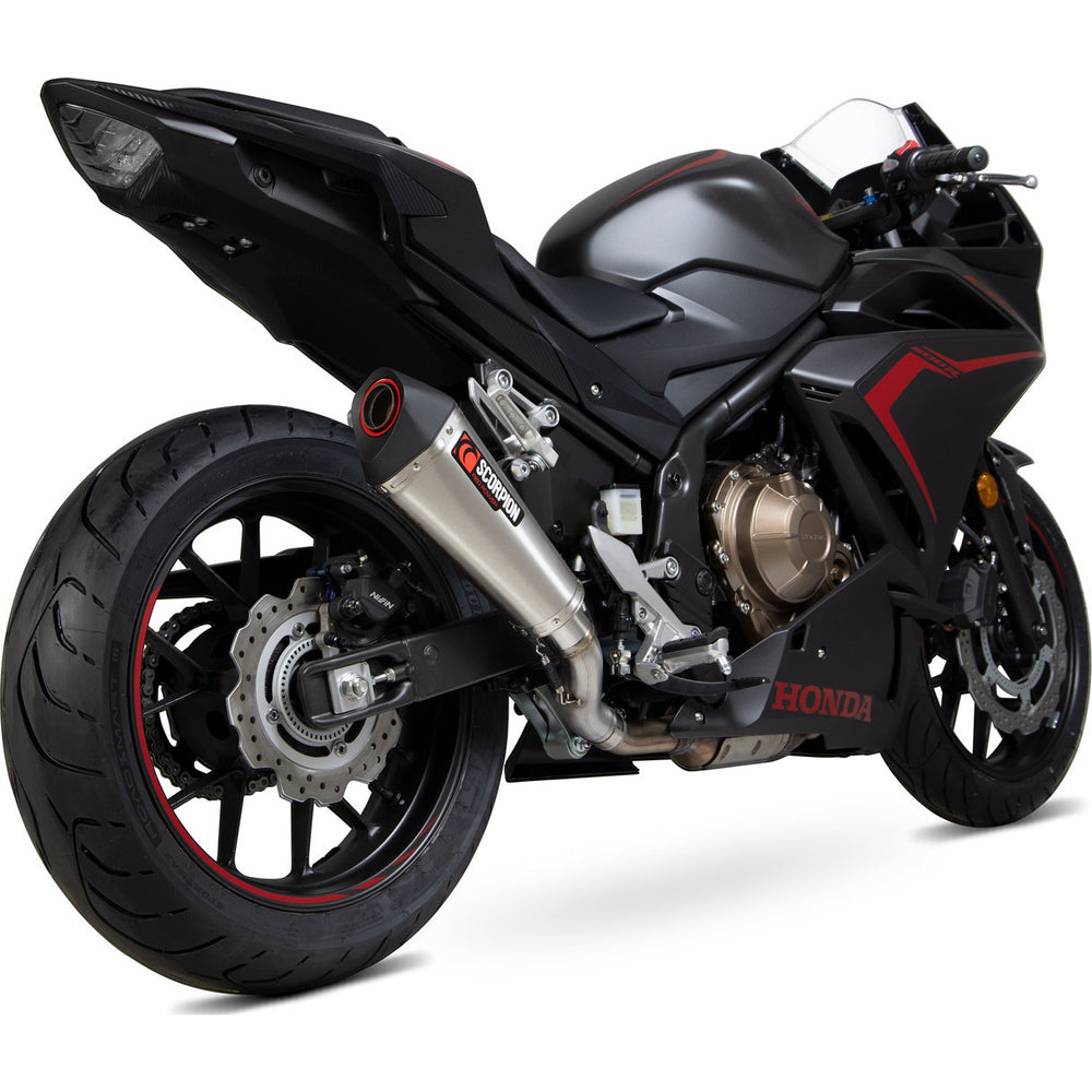 Scorpion Serket Taper Stainless Steel Exhaust For Honda CBR500R 2019-2025