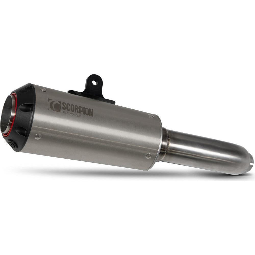 Scorpion Red Power Titanium Exhaust For Kawasaki Z125 2018-2025