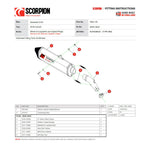 Scorpion Serket Parallel Carbon Fibre Exhaust - Kawasaki Z125 2018 - 2021