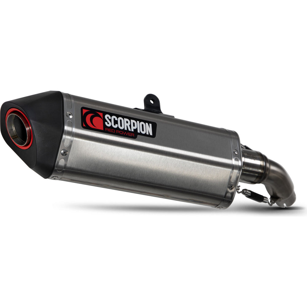 Scorpion Serket Parallel Stainless Steel Exhaust For Kawasaki Z125 2018-2021