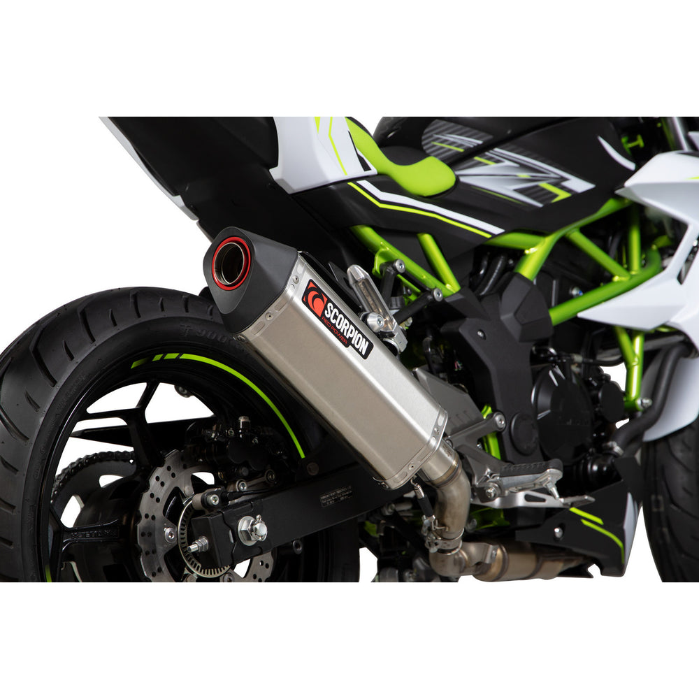 Scorpion Serket Parallel Stainless Steel Exhaust For Kawasaki Z125 2018-2021