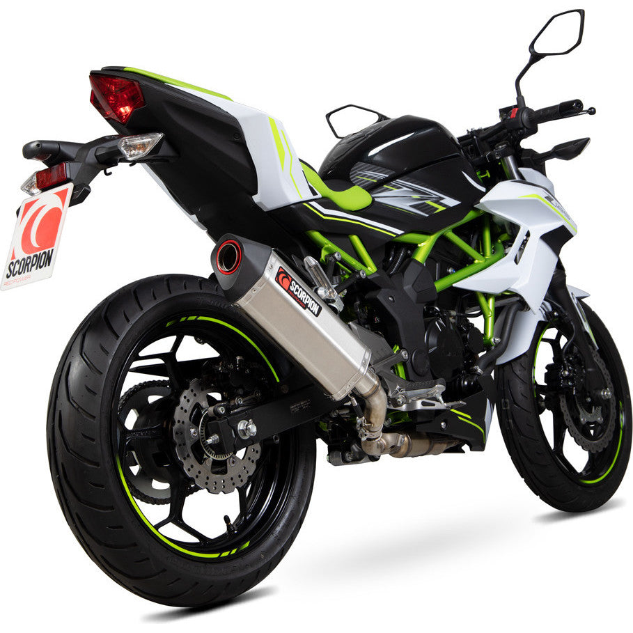 Scorpion Serket Parallel Stainless Steel Exhaust For Kawasaki Z125 2018-2021