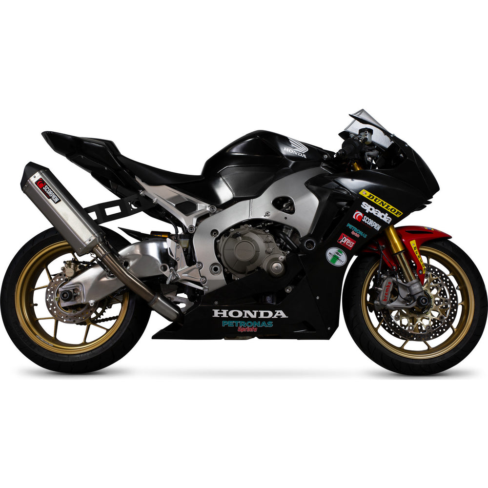 Scorpion Serket Parallel Stainless Steel Ron Haslam Track Exhaust - Honda CBR1000RR Fireblade 2017 - 2019