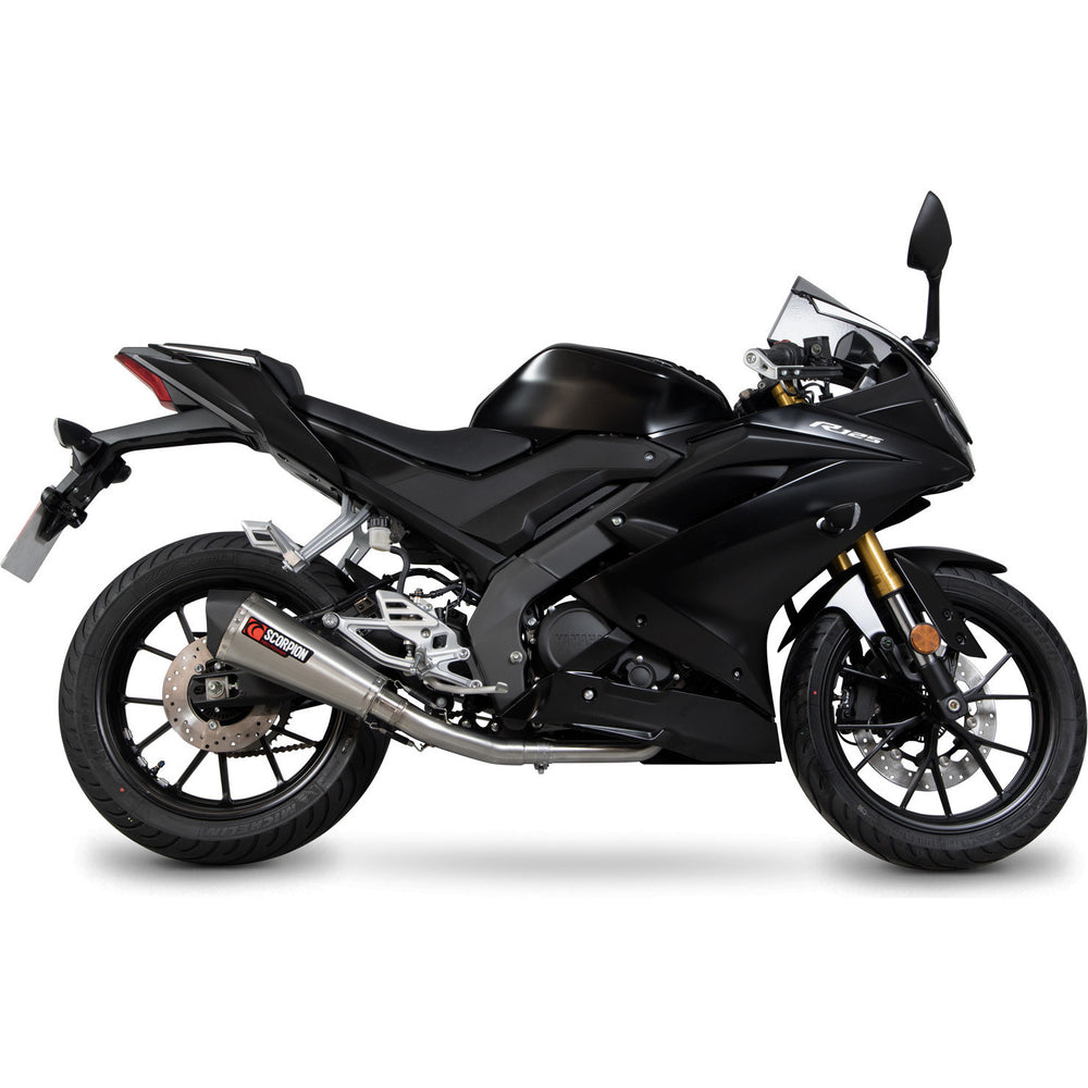 Scorpion Serket Taper Stainless Steel Exhaust For Yamaha YZF R125-R15 2019-2020