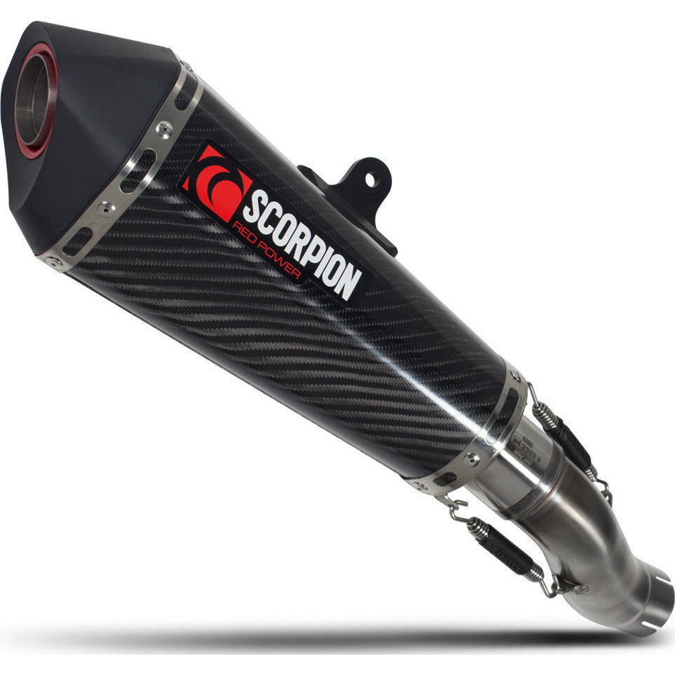 Scorpion Serket Taper Carbon Fibre Slip-On Exhaust For Honda CB500X 2019-2025