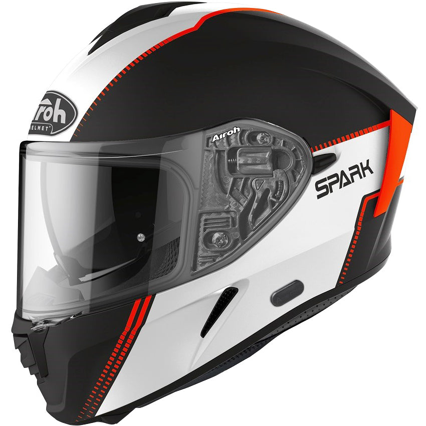 airoh fighter trace helmet Airoh Spark Flow Motorcycle Helmet & Visor – Ghostbikes