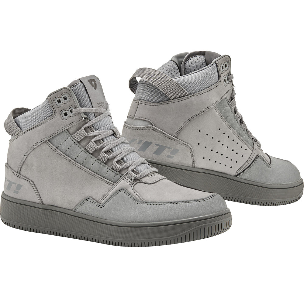 Rev It Jefferson Leather Motorcycle Shoes 45 Light Grey (UK 11)