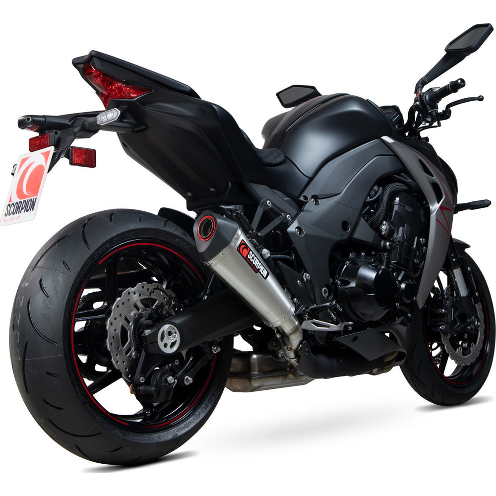 Scorpion Serket Taper Stainless Steel Slip-On Exhaust (Pair) For Kawasaki Z1000 2017-2020