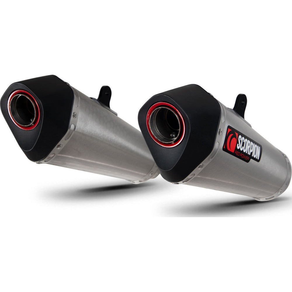 Scorpion Serket Taper Stainless Steel Slip-On Exhaust (Pair) For Kawasaki Z1000 2017-2020