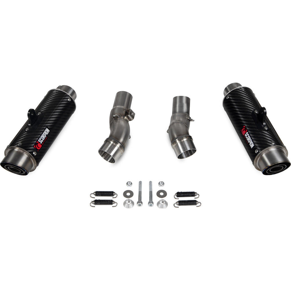 Scorpion RP1-GP Carbon Fibre Slip-On Exhaust (Pair) For Kawasaki Z1000 2017-2020