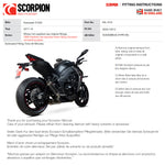 Scorpion RP1-GP Carbon Fibre Slip-On Exhaust (Pair) For Kawasaki Z1000 2017-2020