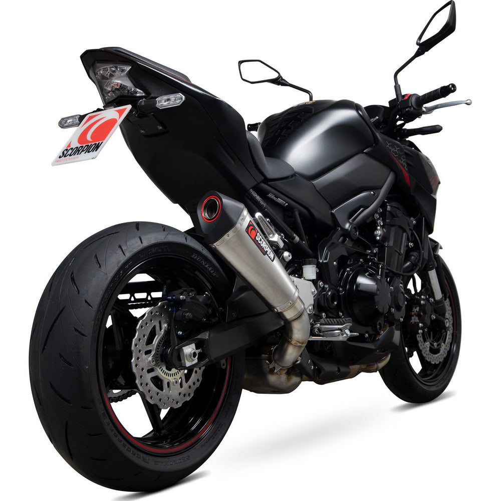 Scorpion Serket Taper Stainless Steel Slip-On Exhaust For Kawasaki Z900 (Euro 5) 2020-2024