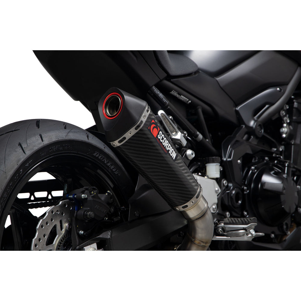 Scorpion Serket Taper Carbon Fibre Slip-On Exhaust - Kawasaki Z900 (Euro 5) 2020 - 2021
