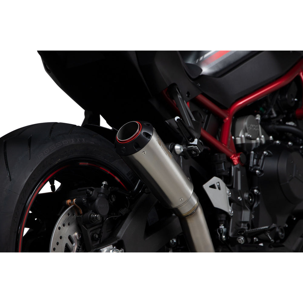 Scorpion Red Power Stainless Steel Slip-On Exhaust For Kawasaki Z H2 2020-2025