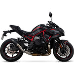 Scorpion Red Power Black Ceramic Slip-On Exhaust For Kawasaki Z H2 2020-2025