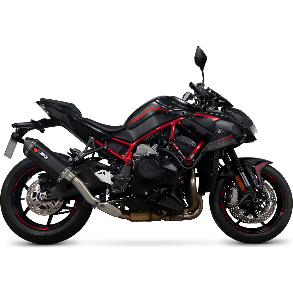 Scorpion Serket Taper Black Ceramic Slip-On Exhaust - Kawasaki Z H2 2020 - 2021