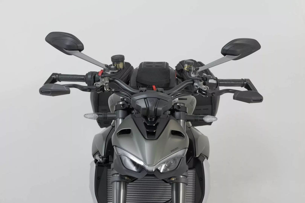 SW Motech Lever Guards with Wind Protection For Triumph Daytona 660 2024 - Black