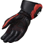 Rev It Quantum 2 Leather Motorcycle Gloves XL Neon Red Black