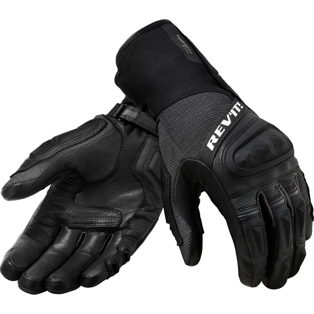Rev It Sand 4 H2O Leather Motorcycle Gloves 3XL Black