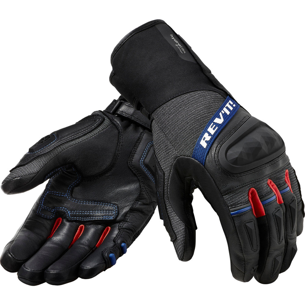 Rev It Sand 4 H2O Leather Gloves Large Black Red