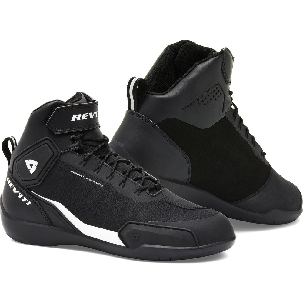 Rev It G-Force H2O Motorcycle Shoes 43 Black White (UK 9)