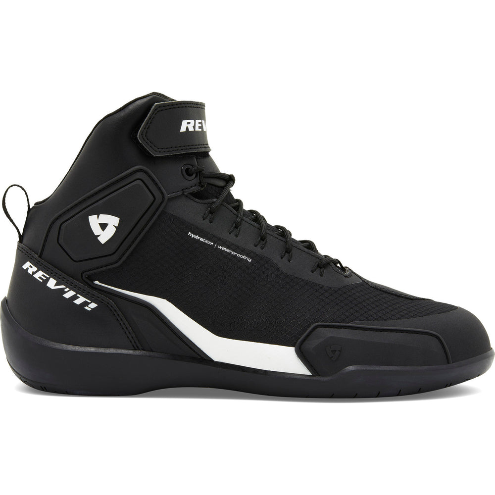 Rev It G-Force H2O Motorcycle Shoes 43 Black White (UK 9)