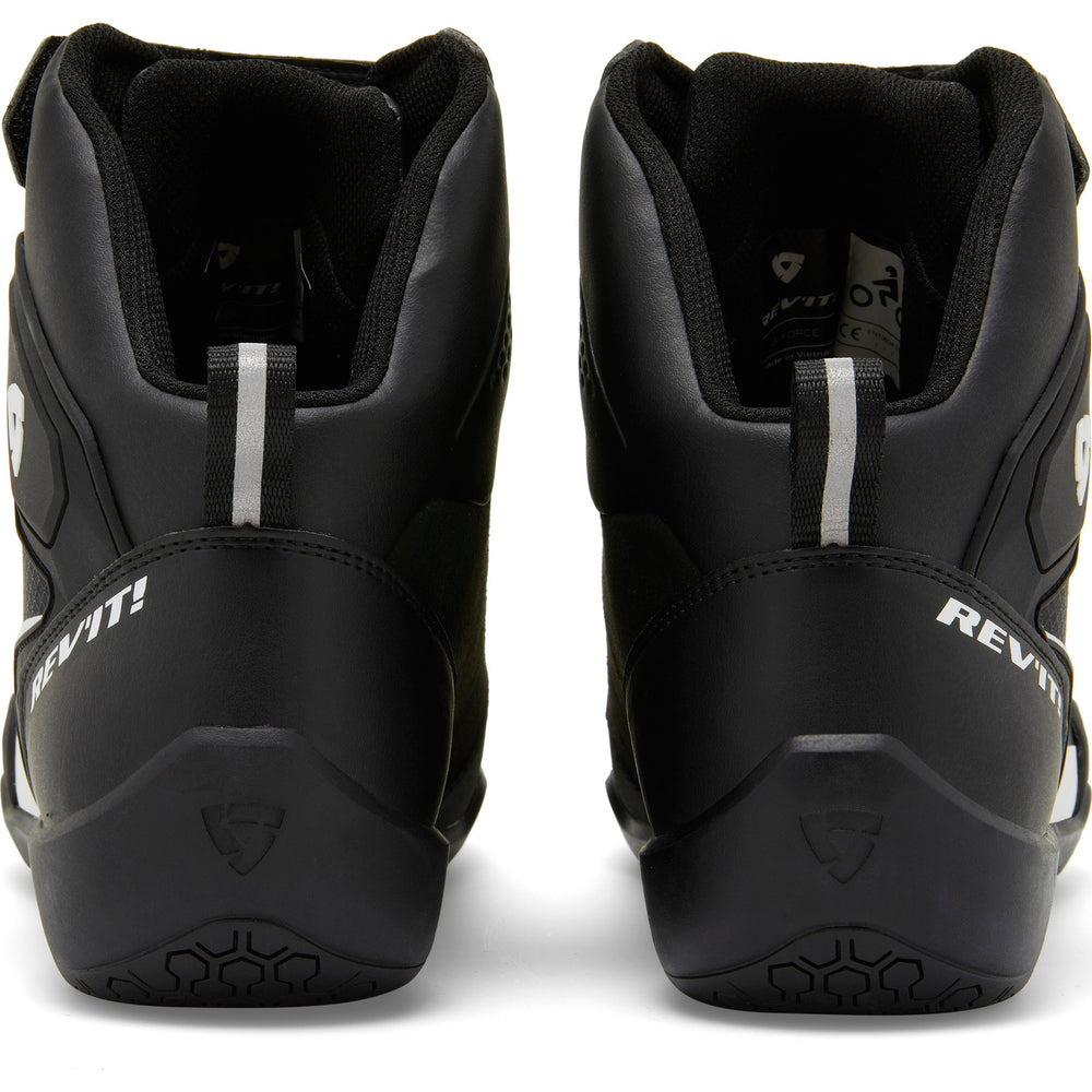 Rev It G-Force H2O Motorcycle Shoes 43 Black White (UK 9)