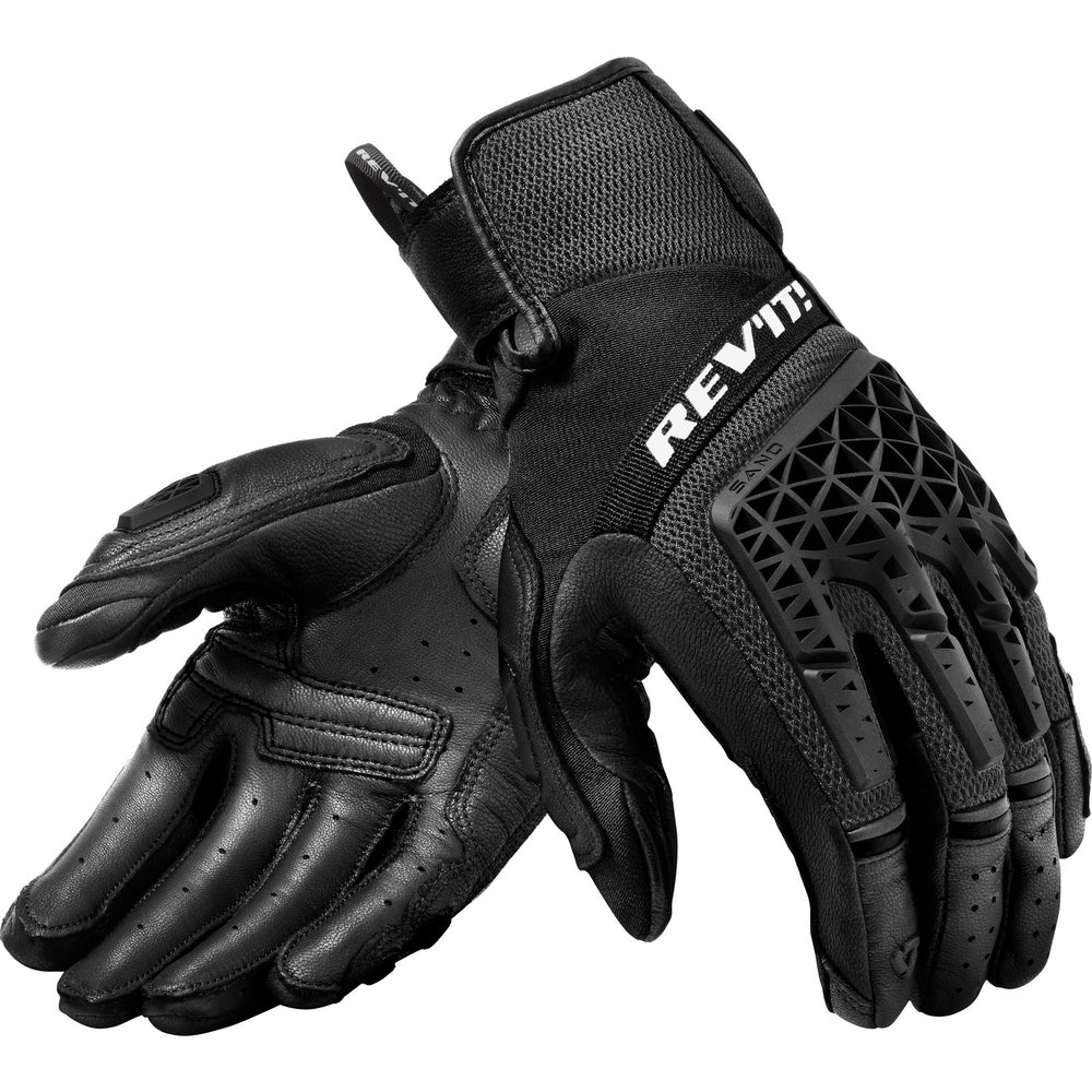 Rev It Sand 4 Leather Gloves Large Black