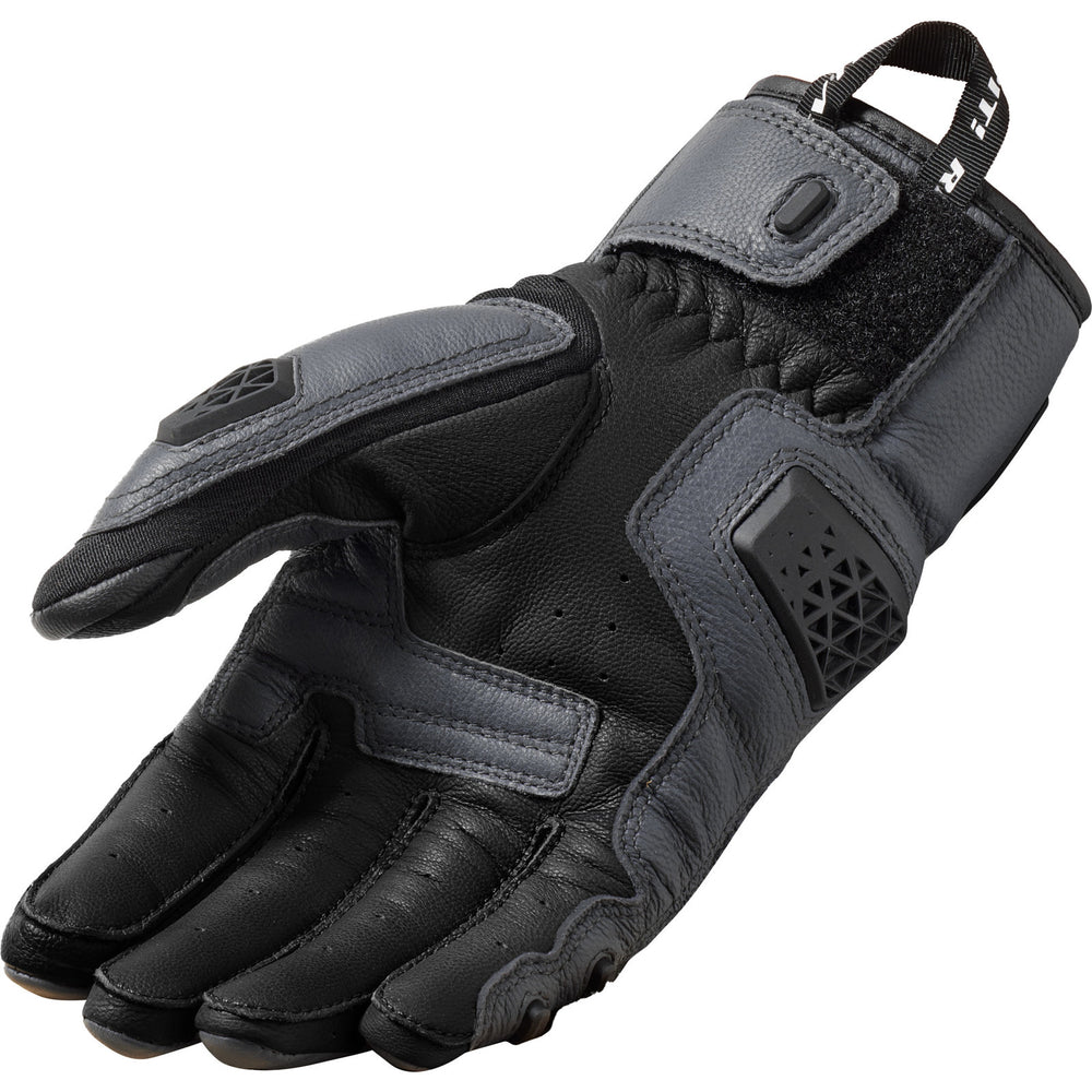 Rev It Sand 4 Leather Motorcycle Gloves M Grey Black